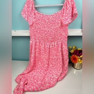 Charming Pink Floral Kids Dress, women, size XL, New like condition